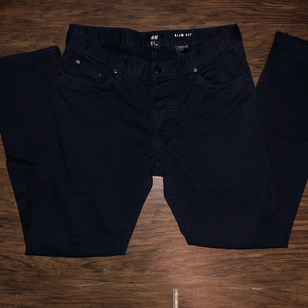 Navy blue jeans